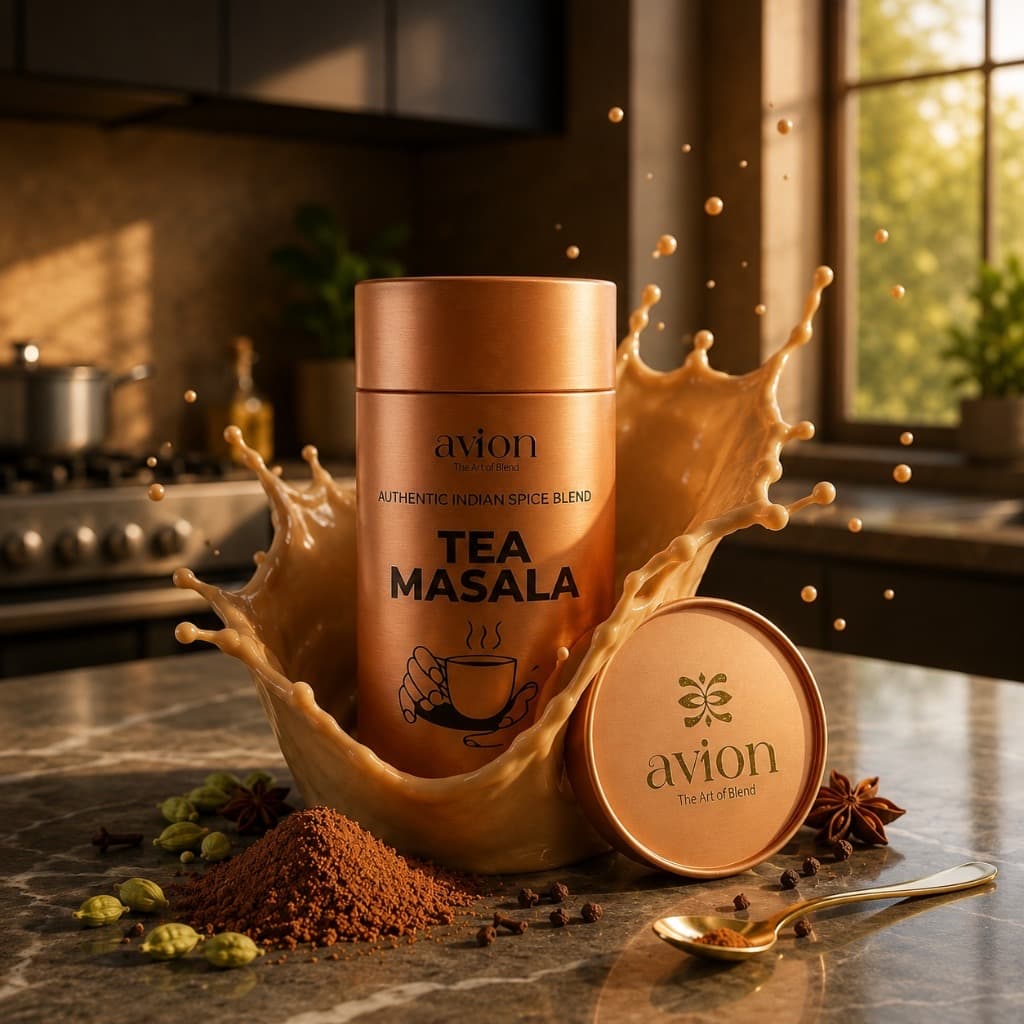 Tea Masala dynamic splash mockup
